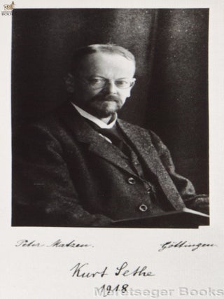 SETHE Kurt Heinrich (German - 1869-1934) - Copyright State- und University Library of Bremen, estate Adolf Erman