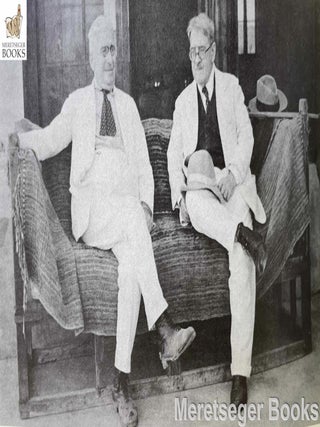 STEINDORFF Georg (German - 1861-1951) - sitting (left) with G.A. Reisner (right) - From Dunham's Recollections of an Egyptologist (M0475)