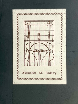 <a href="https://www.meretsegerbooks.com/book.php?id=M10285" target="_blank">Bookplate of BADAWY Alexander M. (Egyptian - 1913-1986) - From his copy of Butcher's The story of the Church of Egypt (M10285)</a>