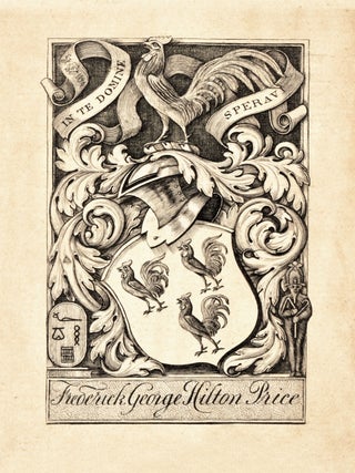 Bookplate of HILTON PRICE Frederick George (1842-1909)