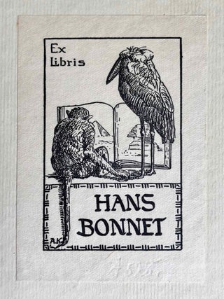 <a href="https://www.meretsegerbooks.com/book.php?id=M6803" target="_blank">Bookplate of BONNET Hans (German - 1887-1972) - From his copy of Junker's Koptische Poesie (M6803)</a>