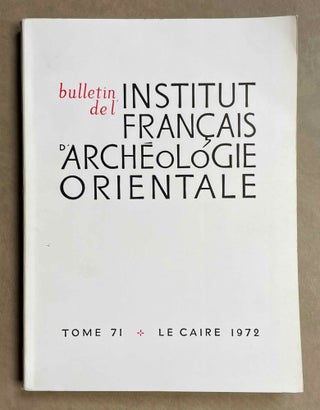 Item #BIFAO71 BIFAO 71. Journal - single issue
