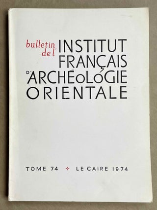Item #BIFAO74 BIFAO 74. Journal - single issue