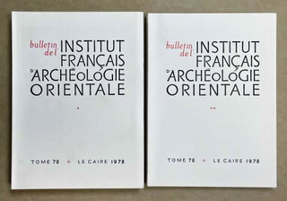 Item #BIFAO78 BIFAO 78 (2 vol.). Journal - single issue