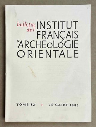 Item #BIFAO83 BIFAO 83. Journal - single issue