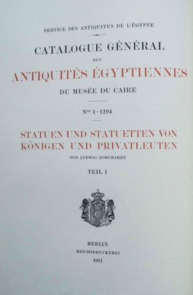Statuen und Statuetten von Königen und Privatleuten - Band I & II & III & IV & V (complete set) (Catalogue Général du Musée du Caire)