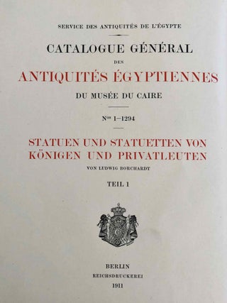 Statuen und Statuetten von Königen und Privatleuten. Band I. (Catalogue Général du Musée du Caire, Nos 1-380)[newline]C0002b-04.jpeg