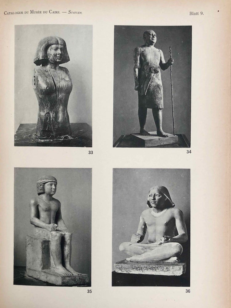 Item #C0002b Statuen und Statuetten von Königen und Privatleuten. Band I. (Catalogue Général du Musée du Caire, Nos 1-380). BORCHARDT Ludwig.[newline]C0002b.jpeg