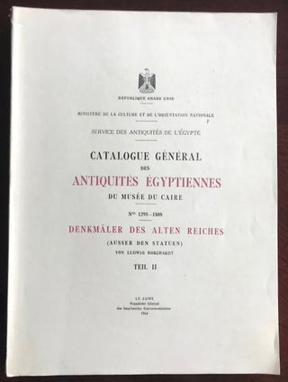 Item #C0008c Denkmäler des alten Reiches. Teil II (Catalogue Général du Musée du Caire, Nos...[newline]C0008c.jpg