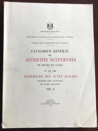 Item #C0008d Denkmäler des alten Reiches. Teil II (Catalogue Général du Musée du Caire, Nos...[newline]C0008d.jpg