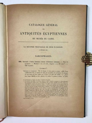 La seconde trouvaille de Deir el-Bahari (Catalogue Général du Musée du Caire, Nos 6001-6029)[newline]C0019f-04.jpeg