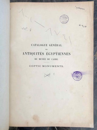 Coptic monuments (Catalogue Général du Musée du Caire, Nos 8001-8741)[newline]C0021a-04.jpeg
