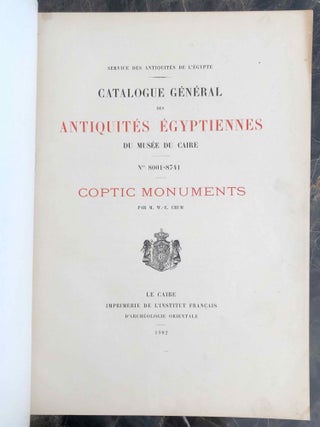 Coptic monuments (Catalogue Général du Musée du Caire, Nos 8001-8741)[newline]C0021a-05.jpeg