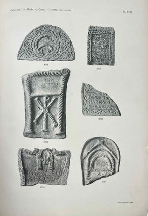 Item #C0021b Coptic monuments (Catalogue Général du Musée du Caire, Nos 8001-8741). CRUM...