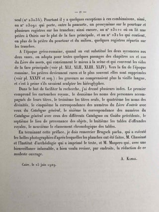 Tables d'offrandes. Vol. I: Texte. Vol. II: Planches. Complete set. (Catalogue Général du Musée du Caire, Nos 23001-23256)[newline]C0036b-08.jpeg