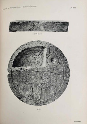 Tables d'offrandes. Vol. I: Texte. Vol. II: Planches. Complete set. (Catalogue Général du Musée du Caire, Nos 23001-23256)[newline]C0036b-19.jpeg