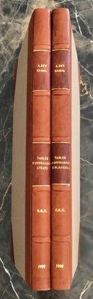 Item #C0036b Tables d'offrandes. Vol. I: Texte. Vol. II: Planches. Complete set. (Catalogue...[newline]C0036b.jpeg