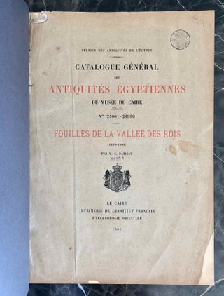 Fouilles de la Vallée des Rois (Catalogue Général du Musée du Caire, Nos 24001-24990)[newline]C0038b-04.jpeg