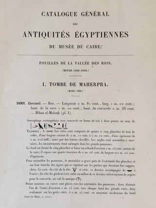 Fouilles de la Vallée des Rois (Catalogue Général du Musée du Caire, Nos 24001-24990)[newline]C0038b-07.jpeg