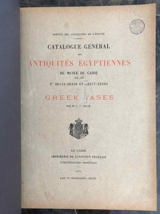 Greek Vases (Catalogue Général du Musée du Caire, Nos 26124-26349 & 32377-32394)[newline]C0045b-03.jpeg
