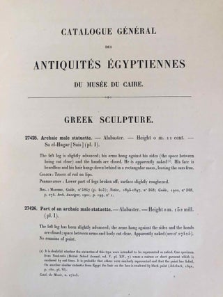 Greek Sculpture (Catalogue Général du Musée du Caire, Nos 27425-27630)[newline]C0046a-22.jpeg