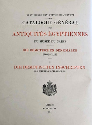 Die demotischen Denkmäler. Band I: Die demotischen Inschriften (Catalogue Général du Musée du Caire, Nos 30601-31166)[newline]C0056b-04.jpeg