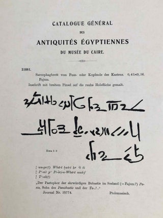 Die demotischen Denkmäler. Band I: Die demotischen Inschriften (Catalogue Général du Musée du Caire, Nos 30601-31166)[newline]C0056b-16.jpeg