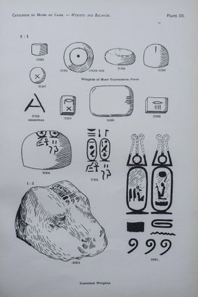 Item #C0059 Weights and balances (Catalogue Général du Musée du Caire). WEIGALL Arthur