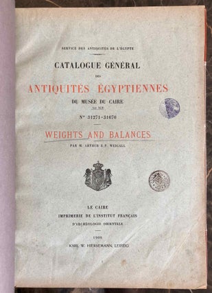 Weights and Balances (Catalogue Général du Musée du Caire, Nos 31271-31670)[newline]C0059a-02.jpeg