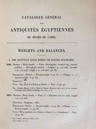 Weights and Balances (Catalogue Général du Musée du Caire, Nos 31271-31670)[newline]C0059a-21.jpeg