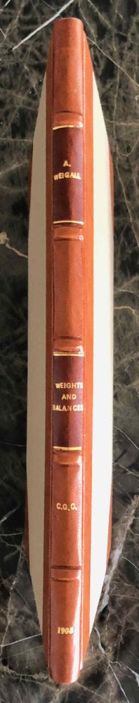 Item #C0059a Weights and Balances (Catalogue Général du Musée du Caire, Nos 31271-31670). WEIGALL Arthur E. B.[newline]C0059a.jpeg