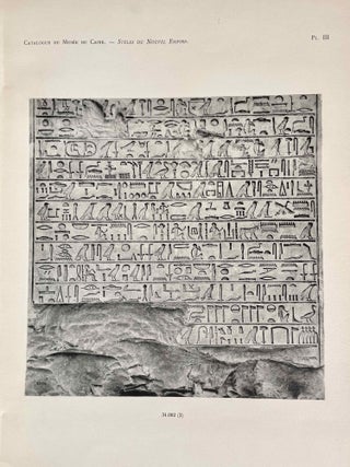 Stèles du Nouvel Empire. Tome I, fasc. I & II (Catalogue Général du Musée du Caire, Nos 34001-34064 & 34065-34186) Fasc. 3 (complete set)[newline]C0064a-08.jpeg