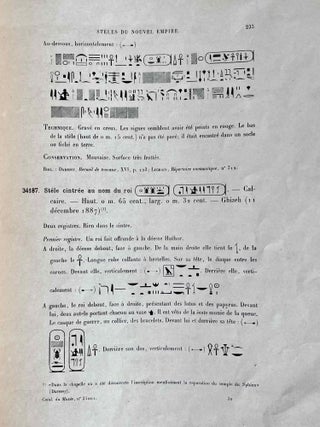 Stèles du Nouvel Empire. Tome I, fasc. I & II (Catalogue Général du Musée du Caire, Nos 34001-34064 & 34065-34186) Fasc. 3 (complete set)[newline]C0064a-11.jpeg