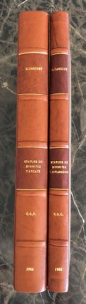 Statues de divinités. Tomes I & II (complete set) (Catalogue Général du Musée du Caire, Nos 38001-39348)[newline]C0068c-01.jpeg