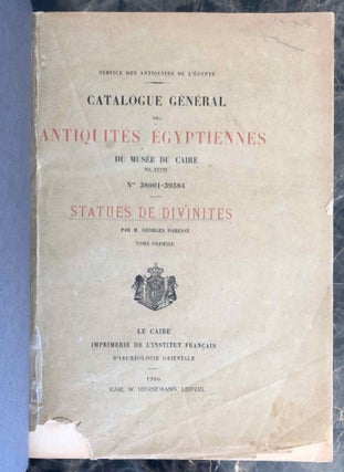Statues de divinités. Tomes I & II (complete set) (Catalogue Général du Musée du Caire, Nos 38001-39348)[newline]C0068c-03.jpeg