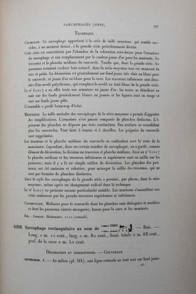 Sarcophages de l'époque bubastite à l'époque saïte - Tome I & Tome II (complete set) (Catalogue Général du Musée du Caire)