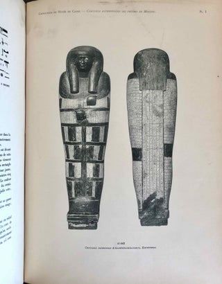 Cercueils anthropoïdes des prêtres de Montou. 2 volumes, complete set. (Catalogue Général du Musée du Caire, Nos 41042-41048 & 41049-41072)[newline]C0072c-20.jpeg