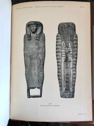 Item #C0072c Cercueils anthropoïdes des prêtres de Montou. 2 volumes, complete set. (Catalogue...[newline]C0072c.jpeg