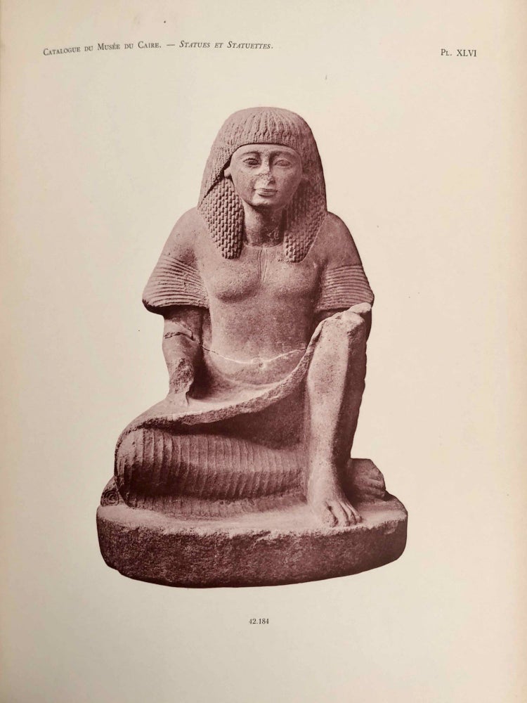 Item #C0075a Statues et statuettes de rois et de particuliers. Tome II. (Catalogue Général du Musée du Caire, Nos 42139-42191). LEGRAIN Georges.[newline]C0075a.jpeg