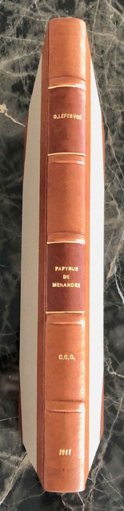 Item #C0078a Papyrus de Ménandre (Catalogue Général du Musée du Caire, No 43227). LEFEBVRE Gustave.[newline]C0078a.jpeg