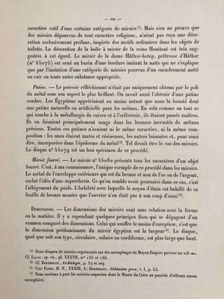 Miroirs (Catalogue Général du Musée du Caire, Nos 44001-44102)