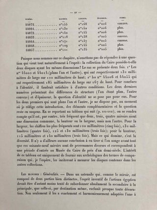 Miroirs (Catalogue Général du Musée du Caire, Nos 44001-44102)