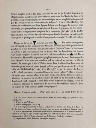 Miroirs (Catalogue Général du Musée du Caire, Nos 44001-44102)