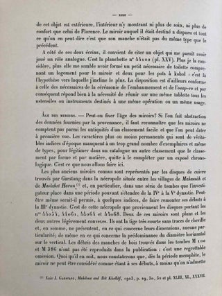 Miroirs (Catalogue Général du Musée du Caire, Nos 44001-44102)