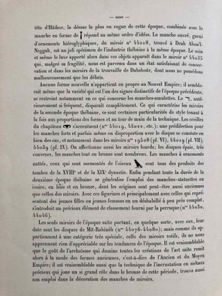 Miroirs (Catalogue Général du Musée du Caire, Nos 44001-44102)