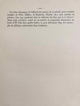 Miroirs (Catalogue Général du Musée du Caire, Nos 44001-44102)