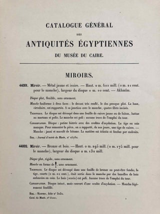 Miroirs (Catalogue Général du Musée du Caire, Nos 44001-44102)[newline]C0079c-41.jpeg