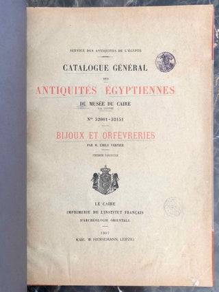 Bijoux et orfèvreries. Tome I, fasc. 1 (Catalogue Général du Musée du Caire, Nos 52001-52151)[newline]C0087a-03.jpeg