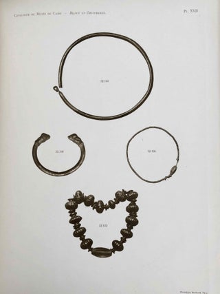 Bijoux et orfèvreries. Tome I, fasc. 1 (Catalogue Général du Musée du Caire, Nos 52001-52151)[newline]C0087a-25.jpeg