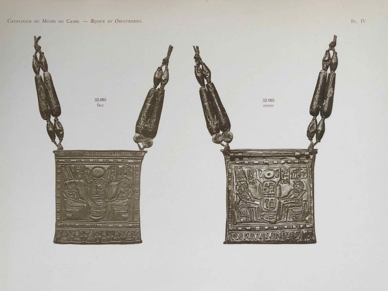 Item #C0087a Bijoux et orfèvreries. Tome I, fasc. 1 (Catalogue Général du Musée du Caire, Nos 52001-52151). VERNIER Emile.[newline]C0087a.jpeg